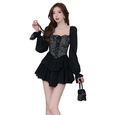 Gothic Mini Dress with Bold Bodice Panel - Sexy and Stylish from NSE Imports #1.
